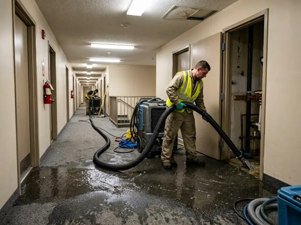 multi-unit-apartment-hallway-f-005 — frequently asked questions, Emergency Burst Pipe Water Extraction & Removal in Shelbina…